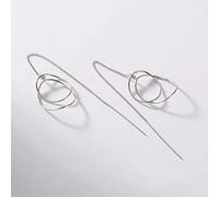 GGYTMQL Boucles d'oreilles pour Femmes, Boucles d'oreilles à Goutte d'oreilles de Style Chinois s Boucles d'oreilles à Anneau Simple personnalité Japonaise et coréenne Tendance des
