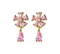 GGYTMQL Boucles d'oreilles pour Femmes, S925 Boucles d'oreilles élégantes Femmes Diamond Drop Ooys Brings