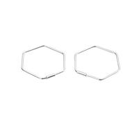 GGYTMQL Boucles d'oreilles pour Femmes, S925 Boucles d'oreilles Femelle Moucles d'oreilles Hexagon Sweet
