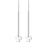 GGYTMQL Boucles d'oreilles pour Femmes, S925 Fleur Ligne d'oreille Femelle Style d'art coréen Brillant Fleur Boucles d'oreilles Courtes Sweet One Paire