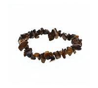 GGYTMQL Bracelet de charme Crystal Natural Red Agate Amethyst Tiger's Eye Lapis Lazuli Turquoise Gravel Strand Bracelets For Women Fashion Bijoux (Taille: Green Crystal)