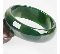 GGYTMQL Bracelet de jade pour femmes, bijoux de jade pour femmes, bracelet de calcédoine d'agate vert 5A avec boîte (62 mm)
