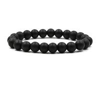 GGYTMQL Bracelet de Lave à Huile Essentielle pour Les Femmes, Bracelet en Pierre de 10 mm Bracelets Stretch 19cm
