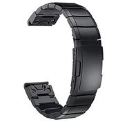 GGYTMQL Bracelet de montre en acier inoxydable pour Forerunner compatible Fenix 5 5X 5S Plus Vivoactive3 pour bracelet de montre en métal, 20 mm