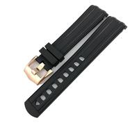 GGYTMQL Bracelet de montre en caoutchouc de silicone - 19 mm, 20 mm, 21 mm - Convient pour 300 outils de sangle de montre étanches