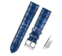 GGYTMQL Bracelet de montre en cuir de veau texturé pour homme et femme avec boucle solide, 18mm, A