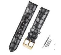GGYTMQL Bracelet de montre en cuir de veau texturé pour homme et femme avec boucle solide, 20 mm, A