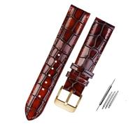 GGYTMQL Bracelet de montre en cuir de veau texturé pour homme et femme avec boucle solide, 22mm, A