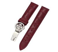 GGYTMQL Bracelet de montre en cuir véritable 19 mm, 20 mm, 22 mm pour Patek Philippe Wath bracelets avec fermoir déployant en acier inoxydable pour homme et femme, 20 mm, A