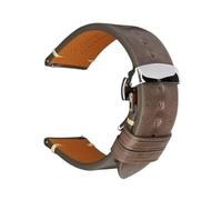GGYTMQL Bracelet de montre rétro en cuir pour homme et femme - Noir, gris, marron - 20 mm - 22 mm - Sangle de libération rapide, 18mm