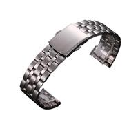 GGYTMQL Bracelet en acier inoxydable en métal Bracelet de boucle pliante Bandoues Smartwatch Wristaband Band de remplacement universel