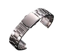 GGYTMQL Bracelet en acier inoxydable en métal Bracelet de boucle pliante Bandoues Smartwatch Wristaband Band de remplacement universel