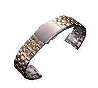 GGYTMQL Bracelet en acier inoxydable en métal Bracelet de boucle pliante Bandoues Smartwatch Wristaband Band de remplacement universel