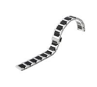 GGYTMQL Bracelet en céramique dans une bande de montre en acier inoxydable Strap Women Women Man Fashion Wrist-Wrists Band