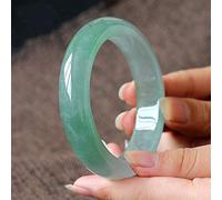 GGYTMQL Bracelet en jade pour femmes, bracelet de jade vert, bracelet vert naturel en boîte bijoux de bijoux de bijoux (58 mm) (58 mm)