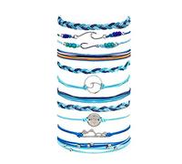 GGYTMQL Bracelets d'amitié pour femmes cadeaux bas de Noël bassurs de chariot imperméables bracelets bracelet à cordes réglables