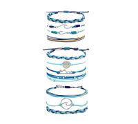 GGYTMQL Bracelets d'amitié pour femmes cadeaux bas de Noël bassurs de chariot imperméables bracelets bracelet à cordes réglables