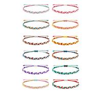 GGYTMQL Bracelets d'amitié pour femmes cadeaux bas de Noël bassurs de chariot imperméables bracelets bracelet à cordes réglables