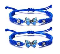 GGYTMQL Bracelets d'amitié pour femmes cadeaux bas de Noël bassurs de chariot imperméables bracelets bracelet à cordes réglables
