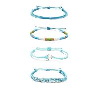 GGYTMQL Bracelets d'amitié pour femmes cadeaux bas de Noël bassurs de chariot imperméables bracelets bracelet à cordes réglables