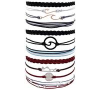 GGYTMQL Bracelets d'amitié pour femmes cadeaux bas de Noël bassurs de chariot imperméables bracelets bracelet à cordes réglables