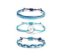 GGYTMQL Bracelets d'amitié pour femmes cadeaux bas de Noël bassurs de chariot imperméables bracelets bracelet à cordes réglables