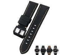 GGYTMQL Bracelets de montres noir de 24 mm en fibre de carbone pour Panerai PAM01661 / 00441 Bands de montre pour hommes accessoires