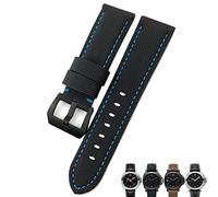 GGYTMQL Bracelets de montres noir de 24 mm en fibre de carbone pour Panerai PAM01661 / 00441 Bands de montre pour hommes accessoires