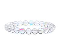 GGYTMQL Bracelets en Pierre Naturelle Bleue pour Hommes Blancs de Lune de Lune de Lune de Lune Noir Bracelet étiré de Lave Lapis Lazuli Bijoux de Yoga, 10. Pierre à Point Blue, 23 cm