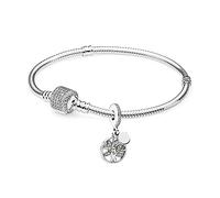 GGYTMQL Bracelets for Womens 925 Family Heritage Set Fit Charm Bracelets Bijoux 21cm
