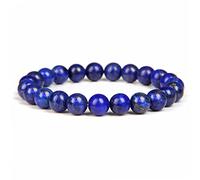 GGYTMQL Bracelets Masculins Bracelet pour Les Yeux Tigres naturels polis 8 mm Lapis Lazuli Perles Bracelet élastiques pulsera Femmes, 25.Botswana Agate, 19cm