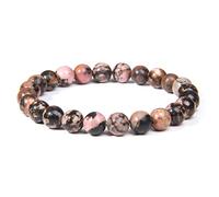 GGYTMQL Bracelets Masculins Bracelet pour Les Yeux Tigres naturels polis 8 mm Lapis Lazuli Perles Bracelet élastiques pulsera Femmes, 25.Botswana Agate, 19cm