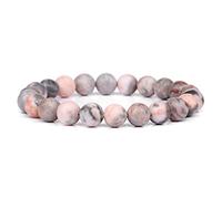 GGYTMQL Bracelets Masculins Bracelet pour Les Yeux Tigres naturels polis 8 mm Lapis Lazuli Perles Bracelet élastiques pulsera Femmes, 25.Botswana Agate, 19cm