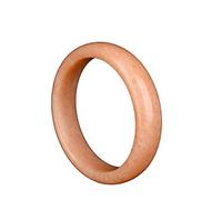 GGYTMQL Bracelettes de Jade pour Femmes, Bracelet de Bracelet de Bracelet Rond en Jade Jaune Chinois Chinois, Bijoux Bracelets de Jade jadéite Naturel Bonne Chance pour Les Femmes et Maman, 58-62 mm,