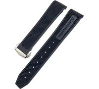 GGYTMQL Brotte de montres en silicone Forsxwatch 007 300 AT150, 21 mm, sangle de montre en silicone/couleur: pointe noire, taille: 22 mm, 22 mm