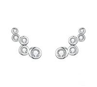 GGYTMQL Bulles Brillantes Longues Boucles d'oreilles pour Femmes pour Femmes Géométrique Simple 925 Gift d'engagement des Bijoux en Argent Sterling