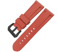 GGYTMQL Butfly fermoir de montre en caoutchouc 24 mm 26 mm pour painerai luminor submersible coloré en silicone sport watch