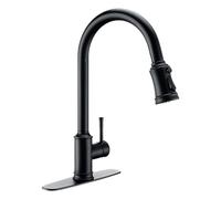GGYTMQL Capteur touchez Le Robinet de mélange de mélangeur de comptoir de Cuisine monté de Cuisine montée Chaude et à Eau Froide pivotant à Trois Fonctions à Trois Fonctions (Chrome brossé)