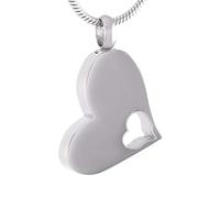 GGYTMQL Cendres en Acier Inoxydable Croix 316l en Acier Inoxydable sculpté carté Vierge pendante avec des Cendres humaines/Souvenir pour Animaux de Compagnie pour commémorer l'urne Femelle