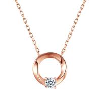 GGYTMQL Chaîne de clavicule en argent et zircon S925 pour femme avec collier exquis de mode créative romantique