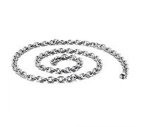 GGYTMQL Chaîne en Acier Inoxydable, chaînes pour Hommes Rolo Lobster-Griffe de Serrage à Griffes Colliers pour Adolescents Accessoires Bijoux Cadeaux pour Petit ami