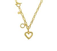 GGYTMQL Collier 925 Collier de chaîne Lourde en Forme de cœur de Luxe en Argent Sterling