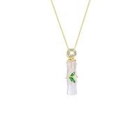 GGYTMQL Collier 925 Collier en Argent Beautiful Transparent Moonstone Pendant Creative Design Collier Accessoires Bijoux Collier