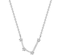 GGYTMQL Collier Argent Colliers pour Femmes, Zodiac Sterling Womeelegant Ladies Constellatiozirconia Motif Pendentif Bijoux Cadeau Fille Cadeau d'anniversaire