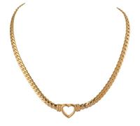 GGYTMQL Collier avec pendentif en forme de cœur pour homme et femme, taille unique, A