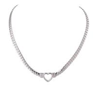 GGYTMQL Collier avec pendentif en forme de cœur pour homme et femme, taille unique, A