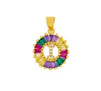 GGYTMQL Collier Classique Collier Multicolore Personnel Personnel 26 Lettres Nom Bijoux pour Femmes Girls Accessoires Cadeau
