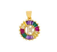 GGYTMQL Collier Classique Collier Multicolore Personnel Personnel 26 Lettres Nom Bijoux pour Femmes Girls Accessoires Cadeau