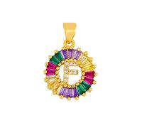GGYTMQL Collier Classique Collier Multicolore Personnel Personnel 26 Lettres Nom Bijoux pour Femmes Girls Accessoires Cadeau