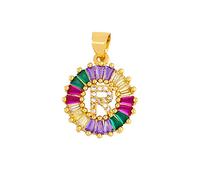 GGYTMQL Collier Classique Collier Multicolore Personnel Personnel 26 Lettres Nom Bijoux pour Femmes Girls Accessoires Cadeau